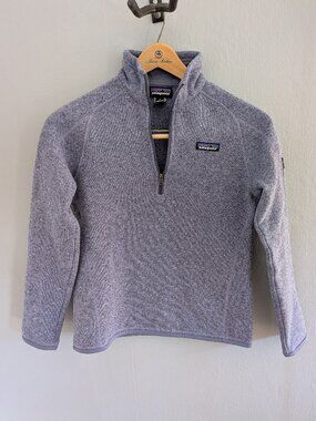 Patagonia Women's Better Sweater Lavender 1/4-Zip Fleece Size Small (S)